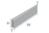 Taper flat 形状図