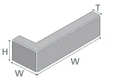 Thick corner 形状図