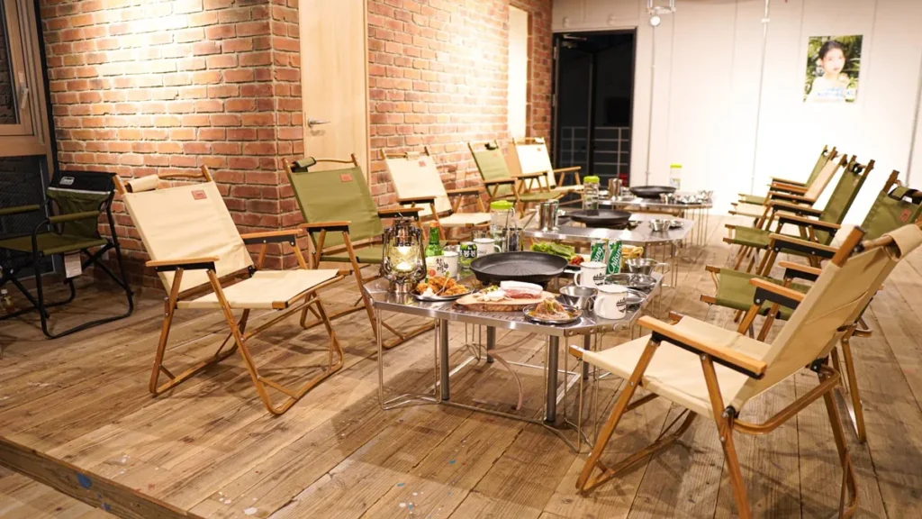 室内BBQが楽しめる韓国レストラン内装デザイン