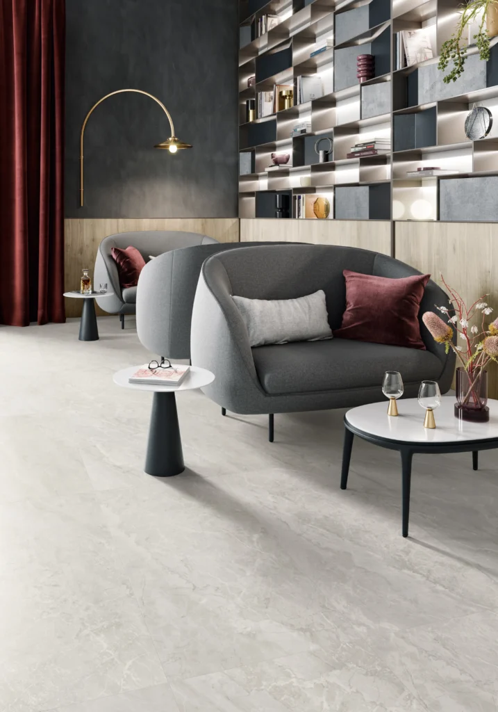 Tiles 床タイル「TRUMARMI– トルマルミ」 住宅　床施工事例イメージ　輸入タイル