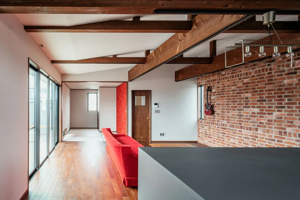 ブリックタイルCAN’BRICK「ケンブリッジ(CB-3)」 住宅内装壁 施工事例