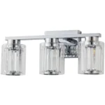 CHROME CUT-GLASS VANITY LIGHT CAN2340C-W3