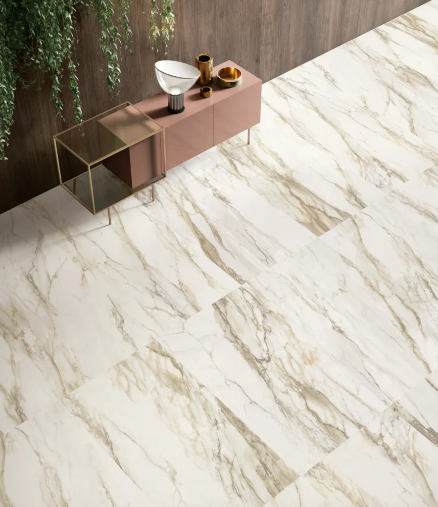 Tiles 床タイル「TRUMARMI– トルマルミ」 住宅　床施工事例イメージ　輸入タイル