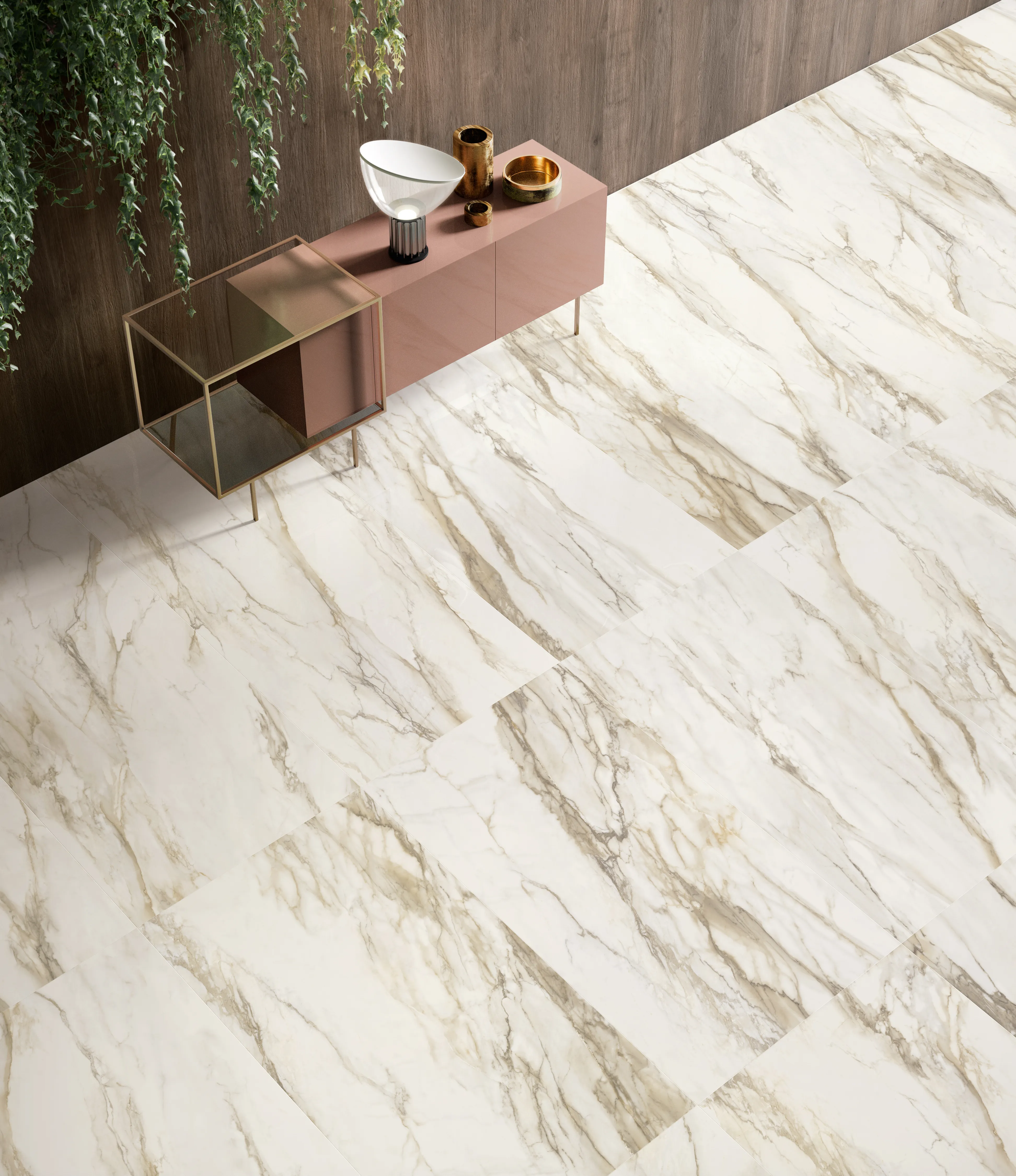 Tiles 床タイル「TRUMARMI– トルマルミ」 住宅　床施工事例イメージ　輸入タイル