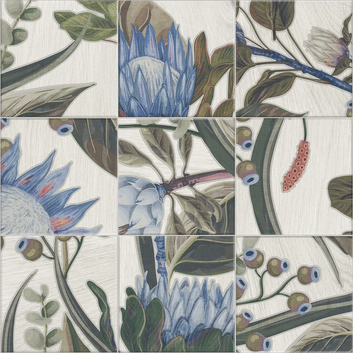 ボッテガ DECOR BLUE LEAVES