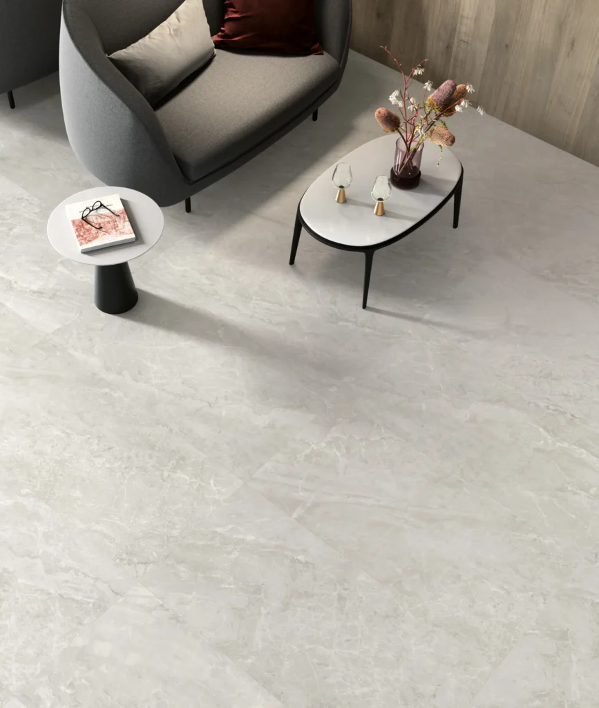 Tiles 床タイル「TRUMARMI– トルマルミ」 住宅　床施工事例イメージ　輸入タイル