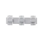 CRYSTAL ICE-GLASS VANITY LIGHT CAN23110-W3