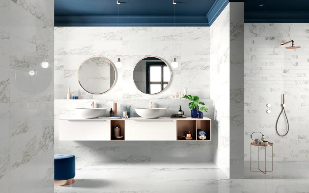 Tiles 床タイル「TRUMARMI– トルマルミ」 住宅　床施工事例イメージ　輸入タイル